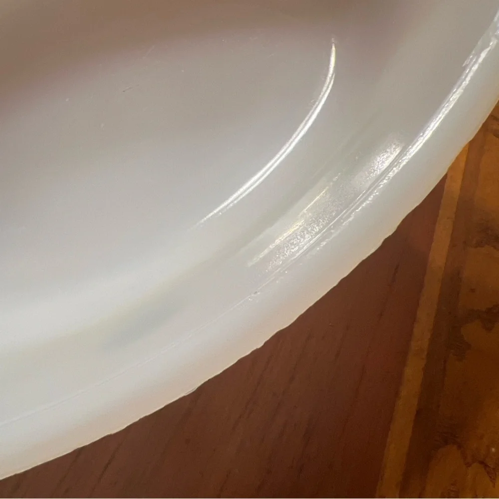 Pyrex‎ Glasbake 1 Quart Casserole Dish J235 1979 Green Daisy Floral Milk Leaves